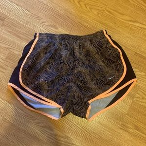 Plum and orange Nike shorts